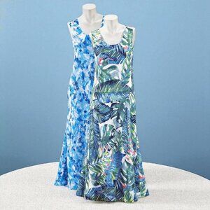 LAST CHANCE! Reversible Serengeti Tropical Dress - 2 Dresses in One! 2X